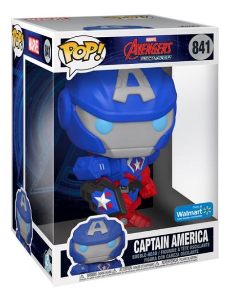 Funko POP! Marvel: Avengers Mech Strike #841 - Captain America (Walmart Exclusive)