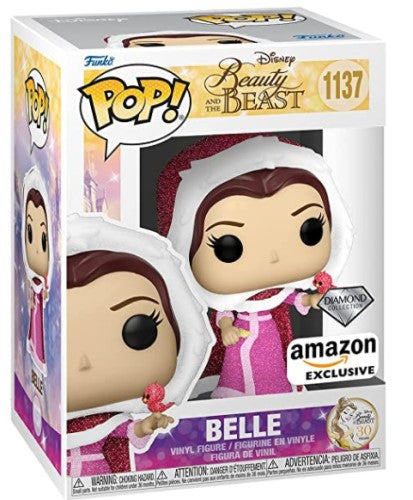 Funko POP! Disney: Beauty and The Beast #1137 - Belle (Diamond Collection) (Amazon Exclusive)