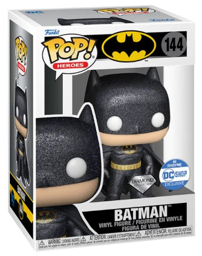 Funko POP! Heroes: Batman #144 - Batman (Diamond Collection) (DC Shop Exclusive)