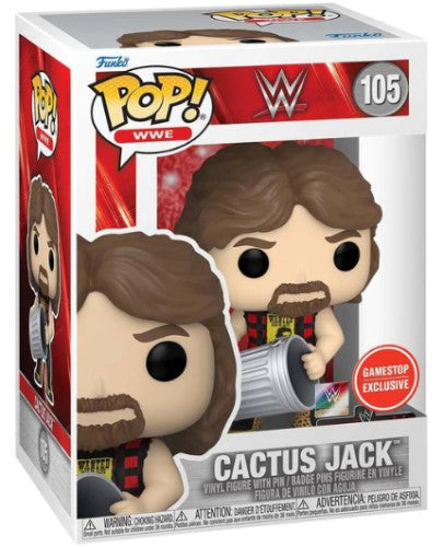 Funko POP! WWE #105: Cactus Jack with Pin (Gamestop Exclusive)
