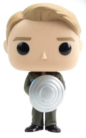 Funko POP! Marvel: Captain America The First Avenger #999 - Captain America with Prototype Shield (Entertainment Earth Exclusive)