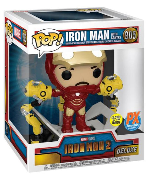 Funko POP! Deluxe: Iron Man 2 #905 - Iron Man with Gantry (PX Previews Exclusive)
