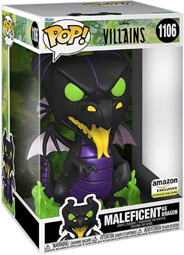 Funko POP! Disney: Disney Villains #1106 - 10 inch Maleficent Dragon (GITD) (Amazon Exclusive)