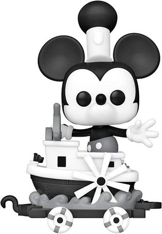 Funko POP! Trains: Disney 100 #19 - Mickey in Steamboat Car (Amazon Exclusive)