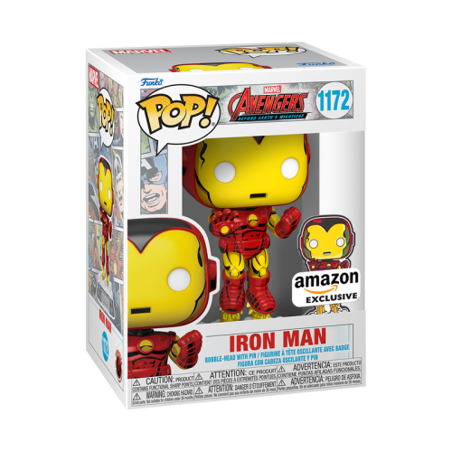 Funko POP! Marvel: Avengers: Beyond Earth's Mightiest #1172 - Iron Man with Pin (Amazon Exclusive)