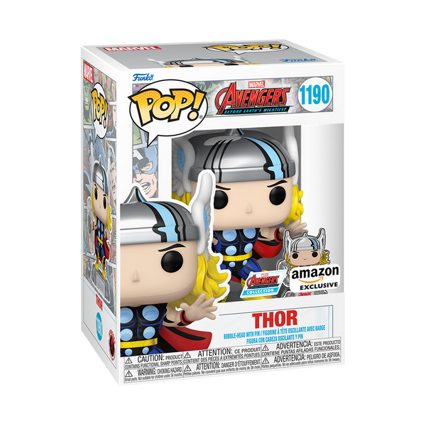 Funko POP! Marvel: Avengers: Beyond Earth's Mightiest #1190 - Thor with Pin (Amazon Exclusive)