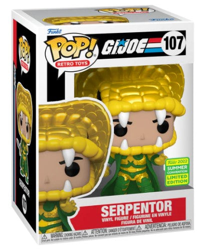 Funko POP! Retro Toys: G.I Joe #107 - Serpentor (2022 Summer Convention Exclusive)