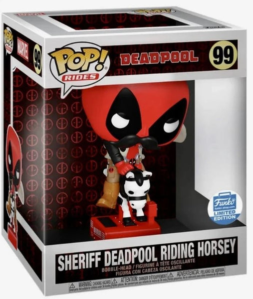 Funko POP! Rides: Deadpool #99 - Sheriff Deadpool Riding Horsey (Funko Shop Exclusive)