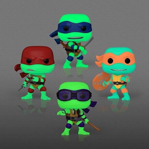 Funko POP! Movies: Teenage Mutant Ninja Turtles: Mutant Mayhem - Leonardo/Donatello/Michelangelo/Raphael (4 pack) (GITD) (Amazon Exclusive)