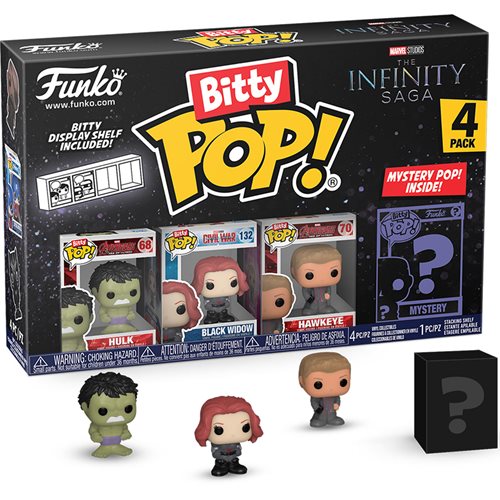 Funko POP! The Avengers The Infinity Saga - Hulk Bitty Pop! (Mini-Figure 4-Pack)