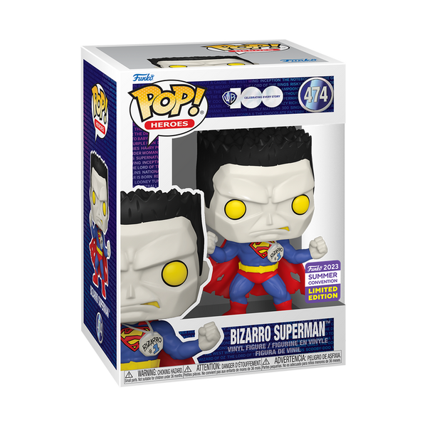Funko POP! Heroes: Warner Bros 100th Anniversary #474 - Bizarro Superman (2023 Summer Convention Exclusive)