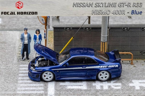 1/64 Focal Horizon Nissan Skyline GTR 400R (R33) (Blue)