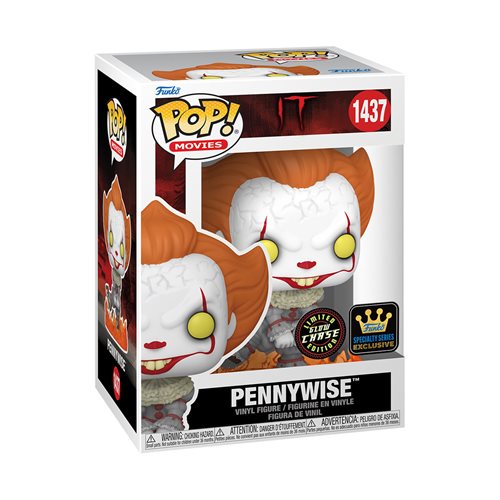 Funko POP! Movies: IT #1437 - Pennywise (GITD) (Specialty Series Exclusive) (Chase)