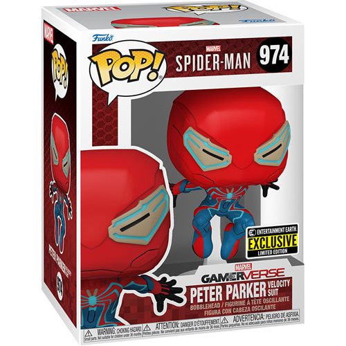 Funko POP! Marvel: Spider-Man #974 - Peter Parker (Velocity Suit) (Entertainment Earth Exclusive)