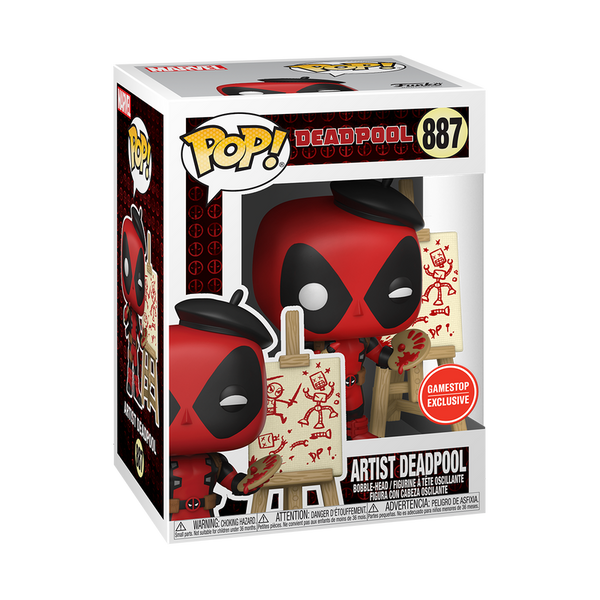 Funko POP! Marvel: Deadpool #887 - Artist Deadpool (Gamestop Exclusive)