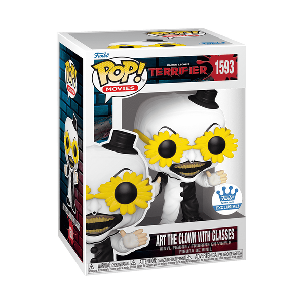 Funko POP! Movies: Terrifier 3 #1593 - Art The Clown with Glasses (Funko Shop Exclusive)
