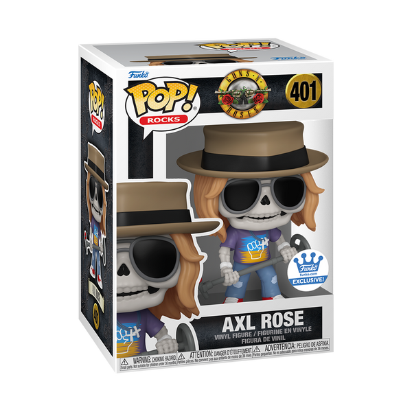 Funko POP! Rocks: Guns and Roses #401-403 - Axl Rose + Slash + Duff McKagan (Set of 3) (Funko Shop Exclusive)