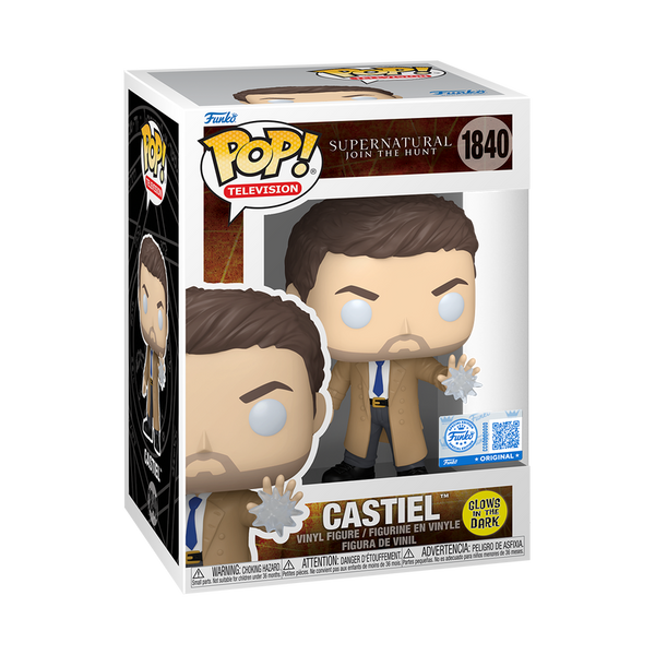 Funko POP! Television: Supernatural - Join The Hunt #1840 - Castiel (GITD) (Toy Temple Exclusive)