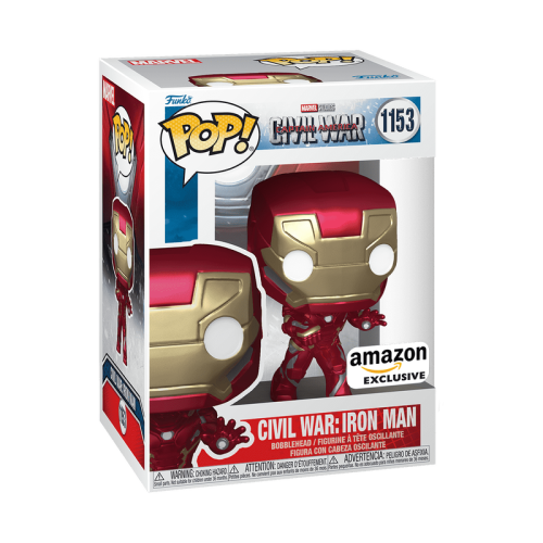 Funko POP! Marvel: Captain America: Civil War #1153 - Civil War: Iron-Man (Amazon Exclusive)