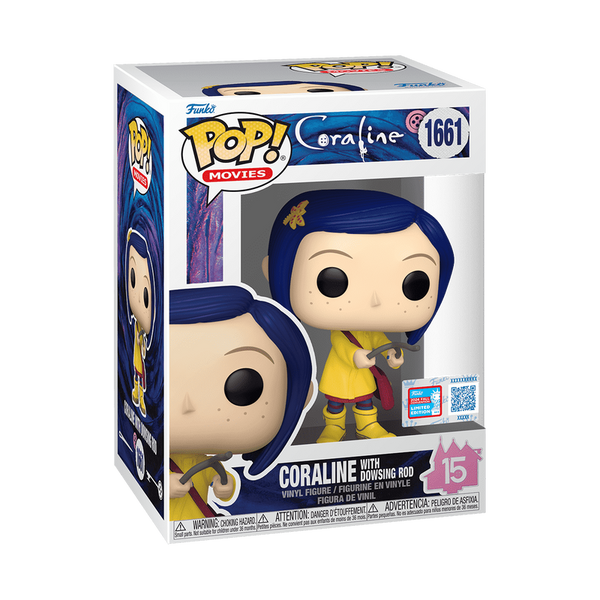 Funko POP! Movies: Coraline #1661 - Coraline with Dowsing Rod (2024 Fall Convention Exclusive)