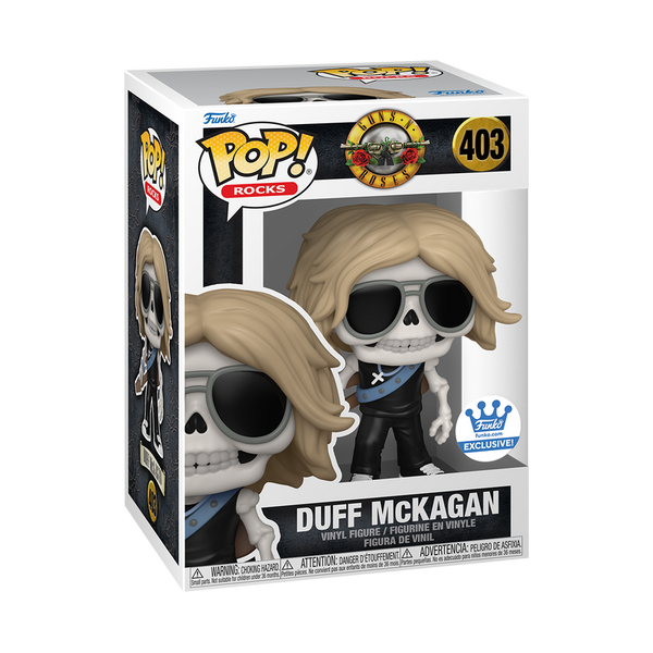 Funko POP! Rocks: Guns and Roses #401-403 - Axl Rose + Slash + Duff McKagan (Set of 3) (Funko Shop Exclusive)