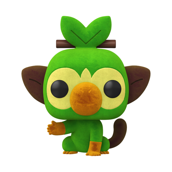 Funko POP! Games: Pokemon #957 - Grookey (Flocked) (Amazon Exclusive)