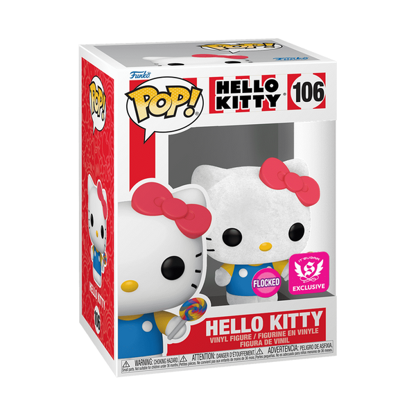 Funko POP! Hello Kitty #106 - Hello Kitty (Flocked) (It's Sugar Exclusive)
