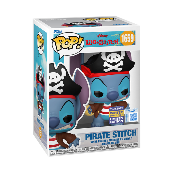Funko POP! Disney: Lilo and Stitch #1659 - Pirate Stitch (2025 Winter Convention Exclusive)