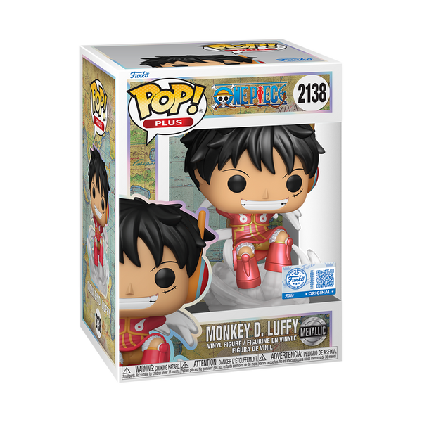 Funko POP! Animation: One Piece #2138 - Monkey D. Luffy (Metallic) (Funko Shop Exclusive)