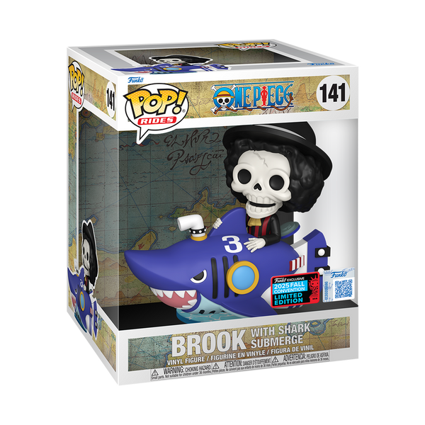 Funko POP! Rides: One Piece #141 - Brook with SharkSubmerge (2025 Fall Convention Exclusive)