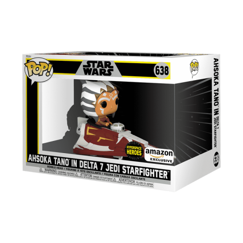 Funko POP! Rides: Star Wars #638 - Ahsoka Tano in Delta 7 Jedi Starfighter (Amazon Exclusive)