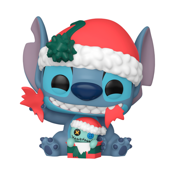 Funko POP! Disney: Lilo and Stitch #1522 - Stitch Unwrapping Gift (2024 Holidays Hot Topic Exclusive)