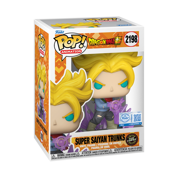 Funko POP! Animation: Dragon Ball Super #2198 - Super Saiyan Trunks (GITD) (vRare Exclusive) (Chase)
