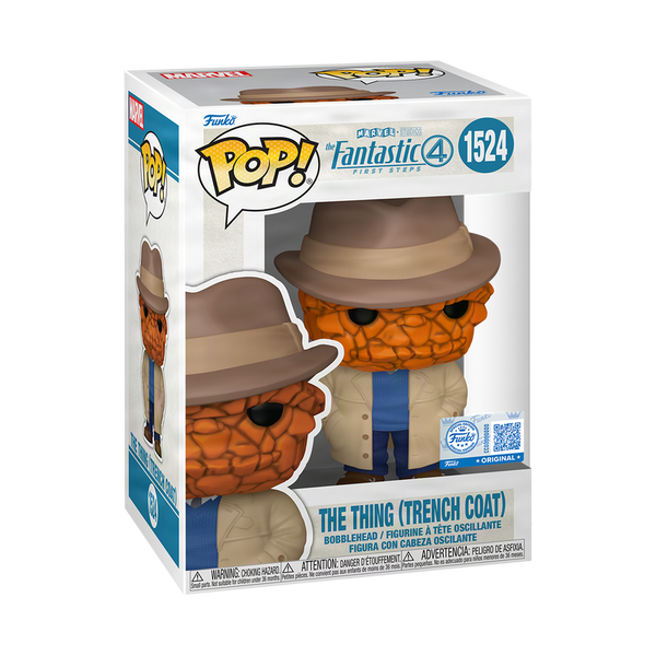 Funko POP! Marvel: The Fantastic Four: First Steps #1524 - The Thing (Trench Coat) (Entertainment Earth Exclusive)