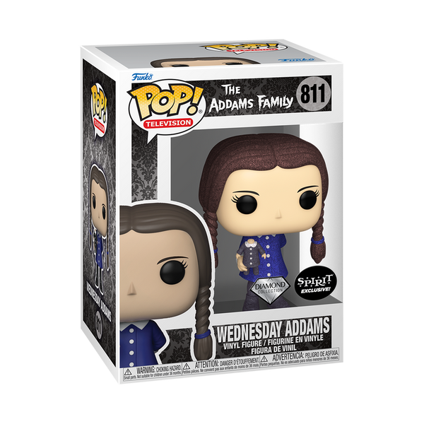 Funko POP! Television: The Addams Family #811 - Wednesday Addams (Diamond Collection) (Spirit Exclusive)