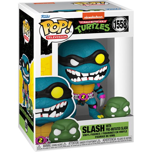 Funko POP! Television: Teenage Mutant Ninja Turtles #1558 - Slash with Pre-Mutated Slash