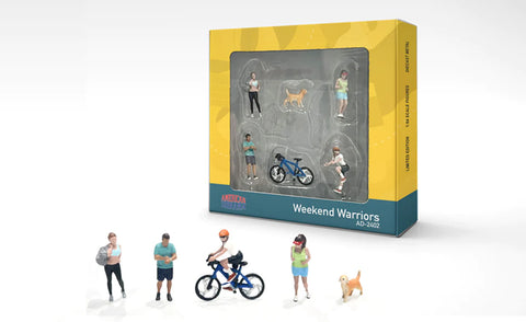 1/64 American Diorama Figurine Set Weekend Warriors (AD-2402)