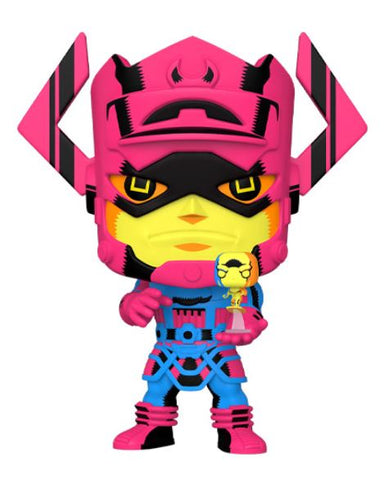 Funko POP! Marvel: Fantastic Four - 10 inch Galactus with Silver Surfer (Black Light Version) (PX Previews Exclusive)