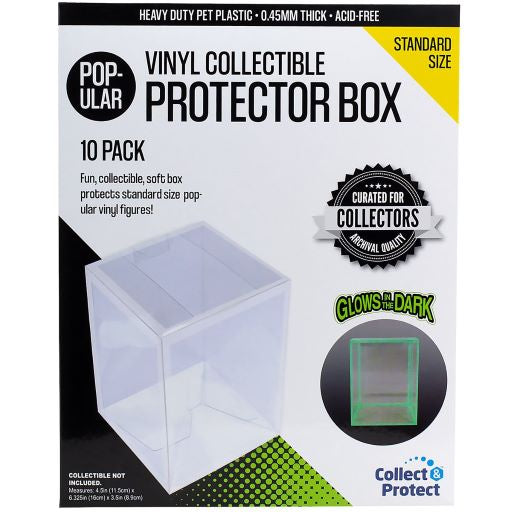 Entertainment Earth 4 Inch Funko POP! Collapsible Glow-in-the-Dark Protector (Box of 10)