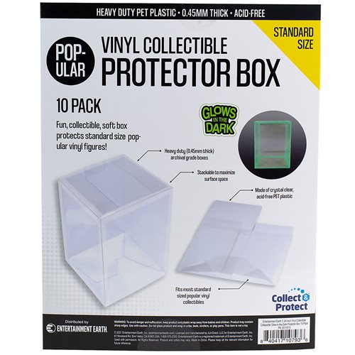 Entertainment Earth 4 Inch Funko POP! Collapsible Glow-in-the-Dark Protector (Box of 10)