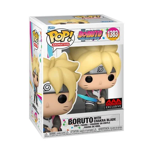 Funko POP! Animation: Boruto: Naruto Next Generations #1383 - Boruto with Chakra Blade (AAA Anime Exclusive) (Common + Chase Bundle)