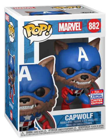 Funko POP! Marvel: Year of The Shield #882 - Capwolf (Funkon 2021 Summer Exclusive)