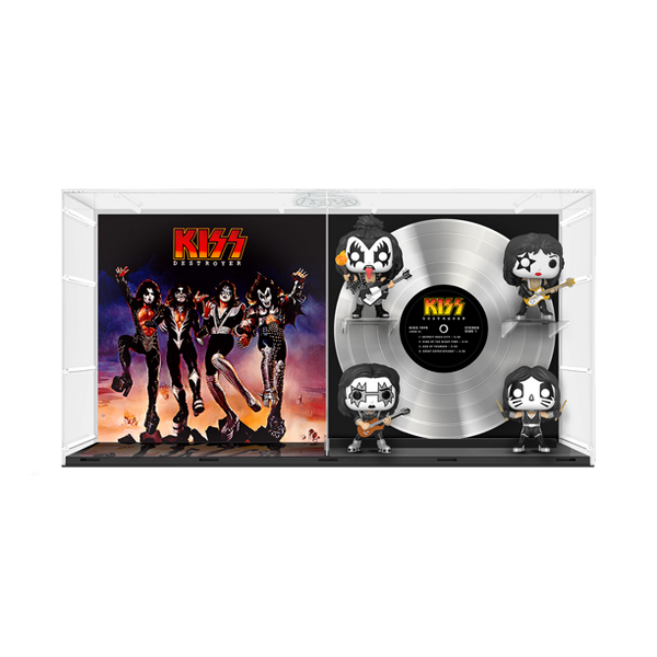 Funko POP! Albums: KISS #22 - The Demon / The Starchild / The Spaceman / The Catman (GITD) (Deluxe) (Walmart Exclusive)