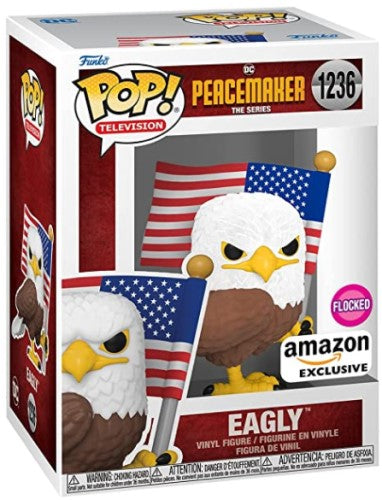 Funko POP! Television: Peacemaker #1236 - Eagly (Flocked) (Amazon Exclusive)