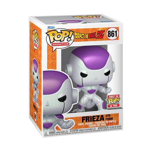 Funko POP! Animation: Dragon Ball Z #861 - Frieza (Metallic) (Pop and Tee Bundle)