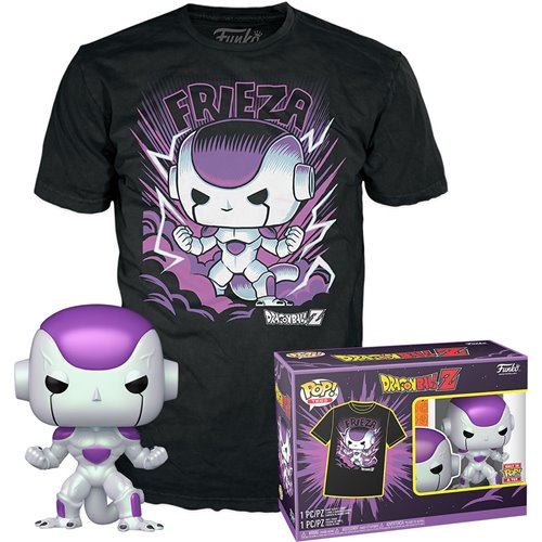 Funko POP! Animation: Dragon Ball Z #861 - Frieza (Metallic) (Pop and Tee Bundle)