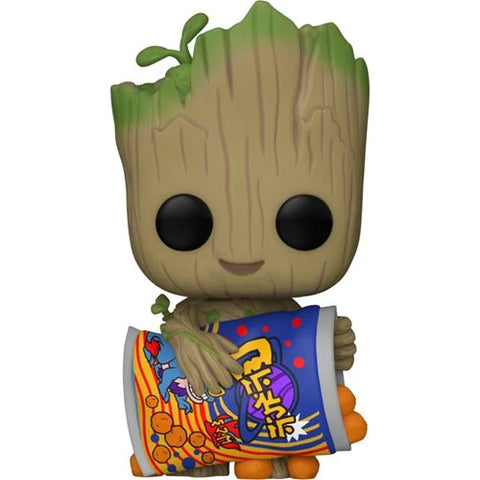Funko POP! Marvel: I Am Groot #1196 - Groot with Cheese Puffs