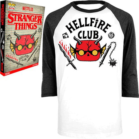 Funko POP! Tee - Stranger Things Hellfire Club (Boxed)