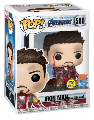 Funko POP! Marvel: Avengers End Game #580 - Iron Man (I Am Iron Man) (GITD) (PX Previews Exclusive)
