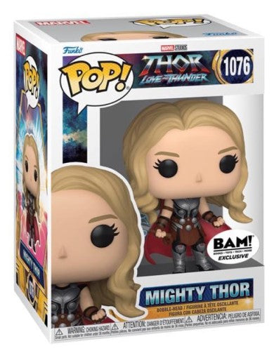 Funko POP! Marvel: Thor: Love and Thunder #1076 - Mighty Thor (Metallic) (BAM Exclusive)